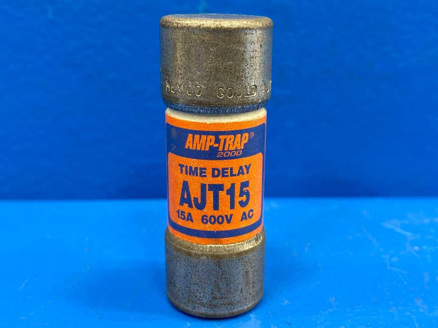 15 Amp Class J Time Delay Fuse 600V Mersen Amp-Trap 2000 AJT-15