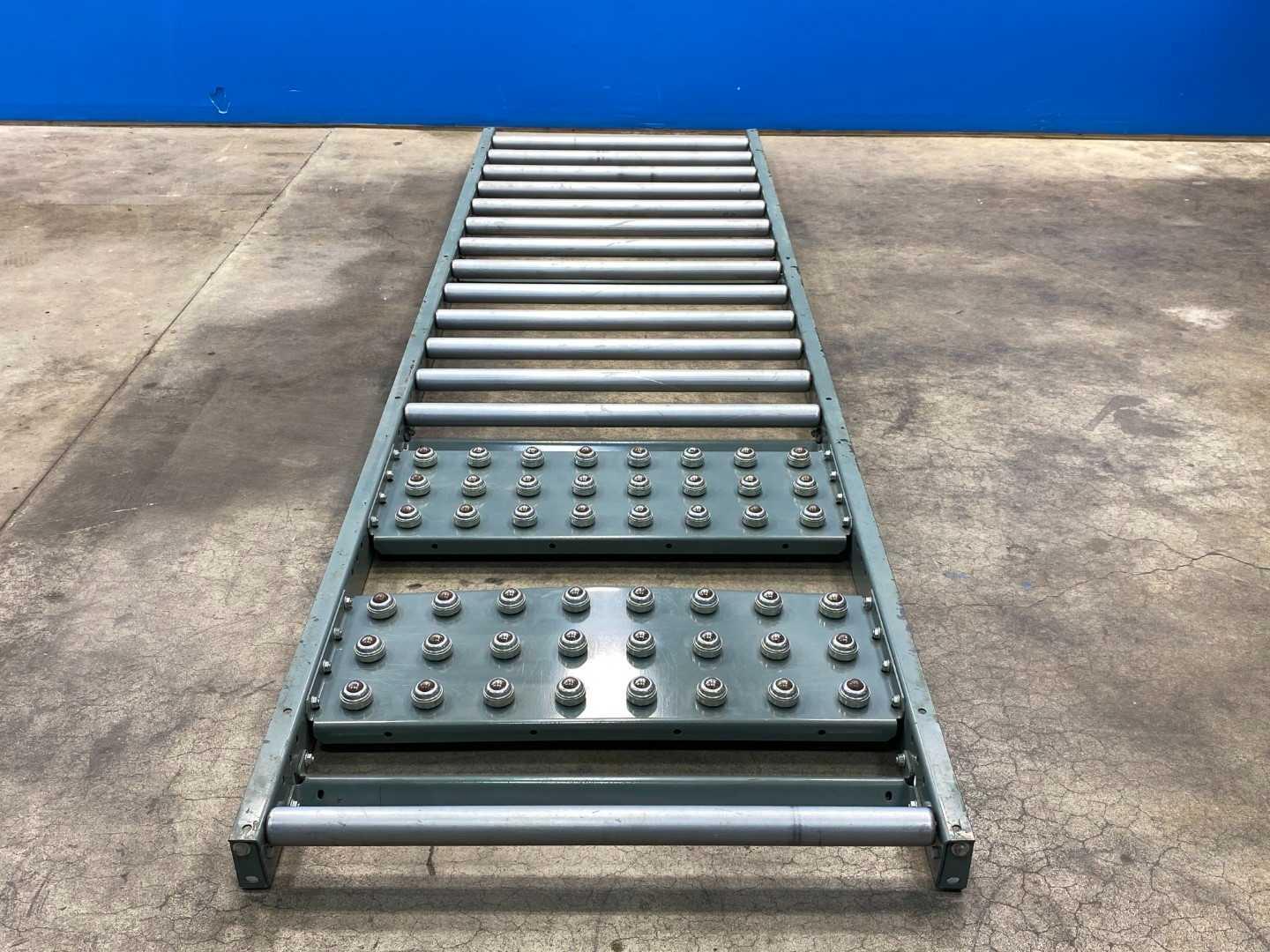 Hytrol Conveyor Roller with Ball Transfer Plate Belt 120" x 32" x 5"