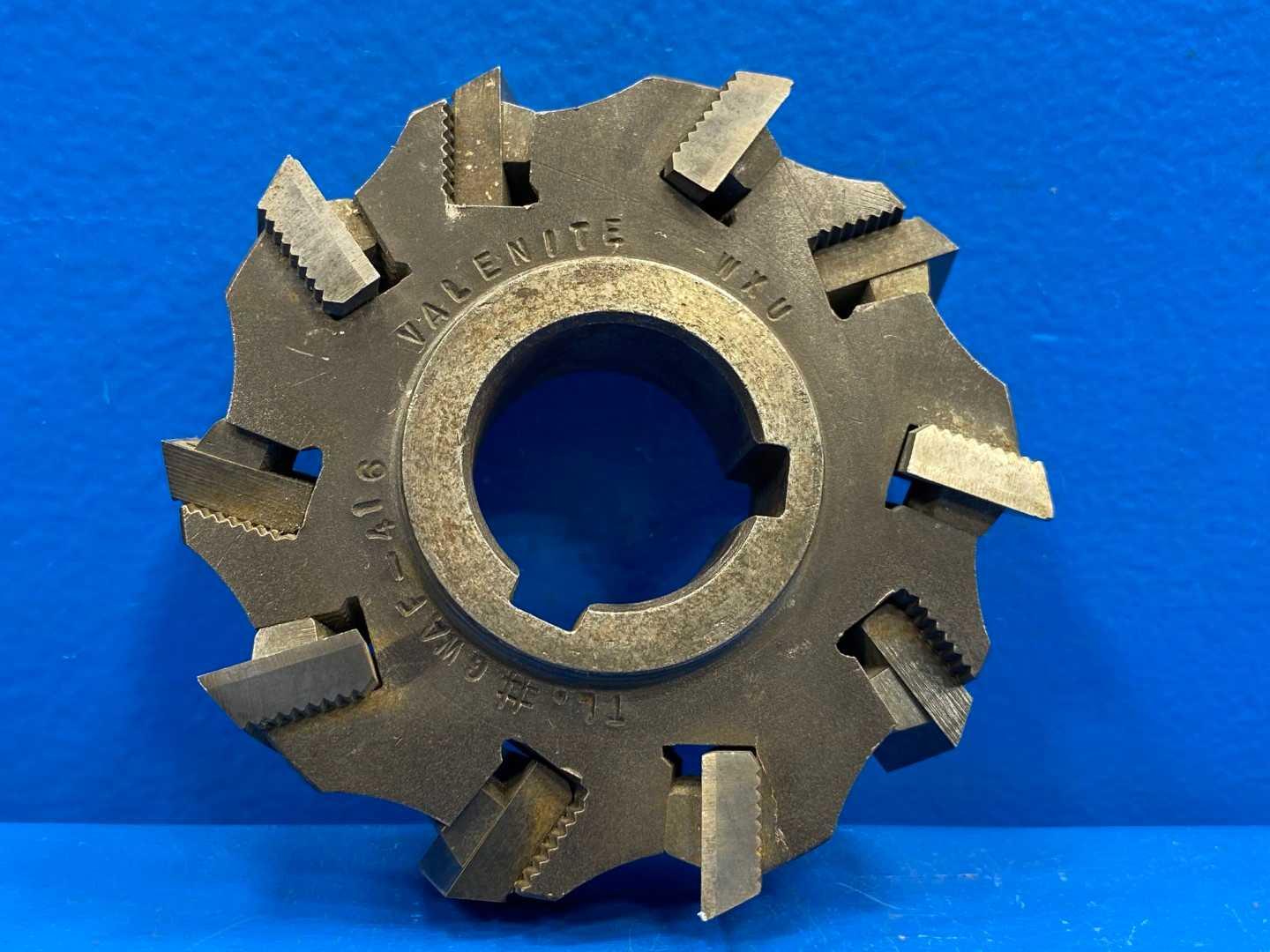 Valenite 1-3/8" Hole x 4" Diameter x 10 Teeth Staggered Tooth Cutter