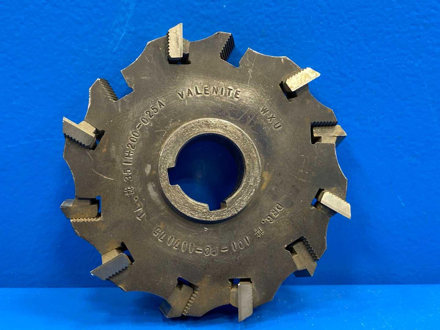 Valenite 1-3/8" Hole x 6-1/2 Diameter x 10 Teeth Staggered Tooth Cutter - /8" Arbor, /2" , 10 - High-Performance Milling Tool