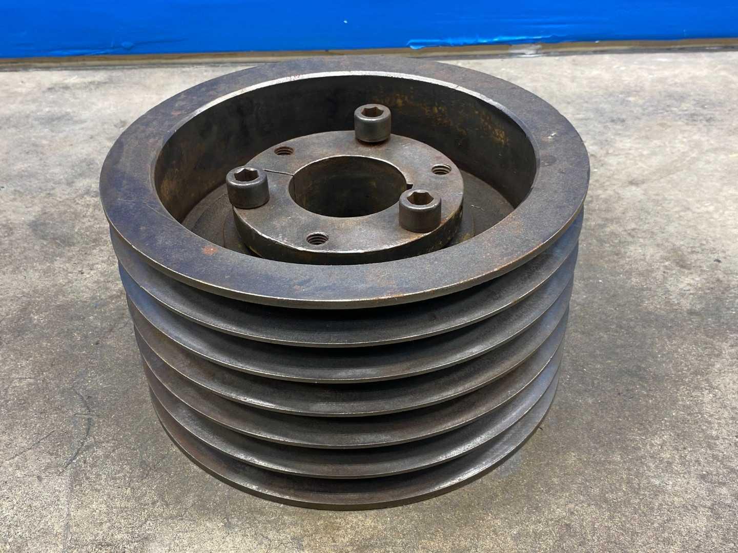 TB Woods 8V1326F V-Belt Pulley - 8V Belt Section, 6 Groove, 13.2 O.D., QD Bushed, F Series Bushing, Cast Iron