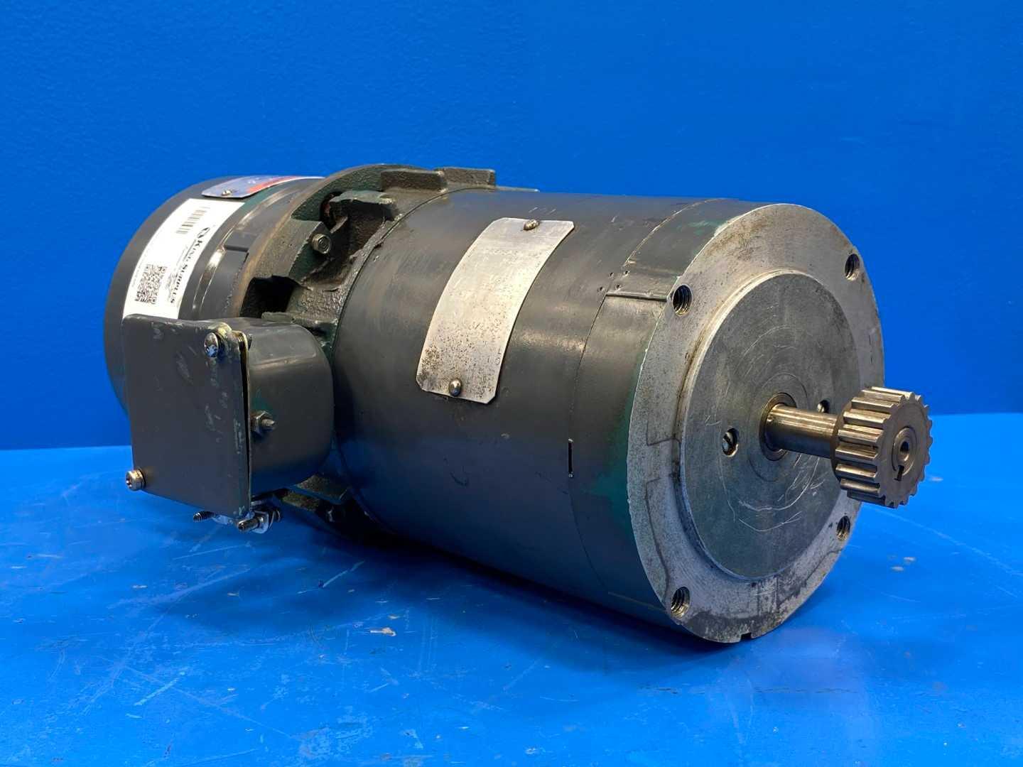3 HP Electric Motor 1725 RPM 3PH 230/460V 56 Frame Reliance F51B303M-VD Duty Master Unibrake Brake Motor P56G343 E54826