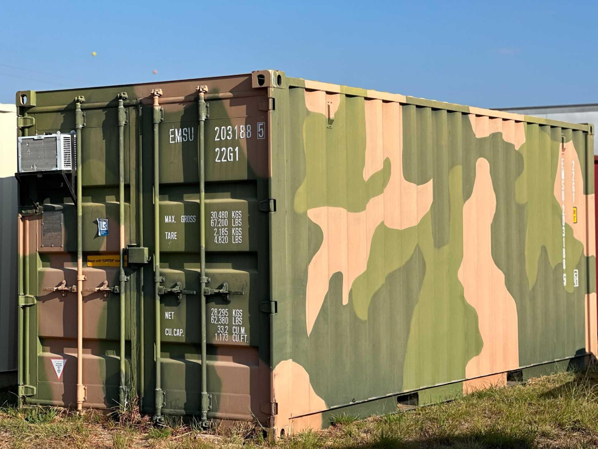 CAI International Inc CX15-22SKY 20' New CUSTOM Container CAMO paint, foam insulated & sealed, Electric, AC xxxx