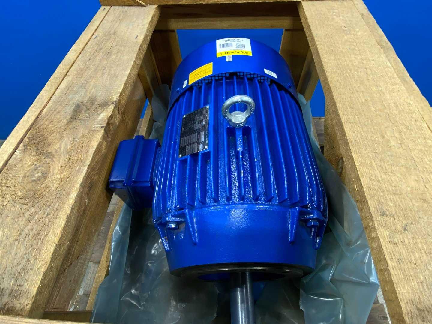 15 HP Electric Motor 3 Phase 3600 RPM 254TC TEFC 230/460V Elektrim 20NCM-3-15-36 C-Face Premium Efficient