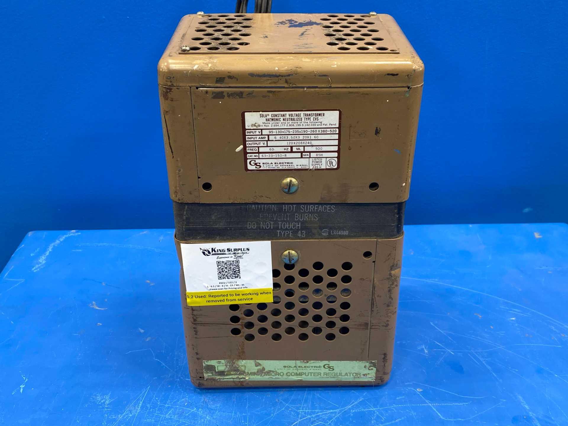 150 VA Constant Voltage Transformer Sola CVS Type 63-23-150-8