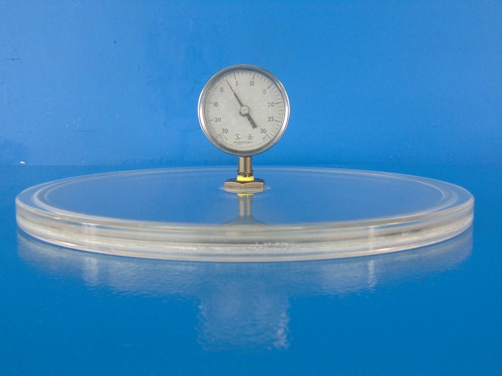 Ashcroft Duralife Pressure Vacuum Gauge, 30 in Hg VAC to 0-30 PSIG, Welded 316 SS Tube, Bronze Socket