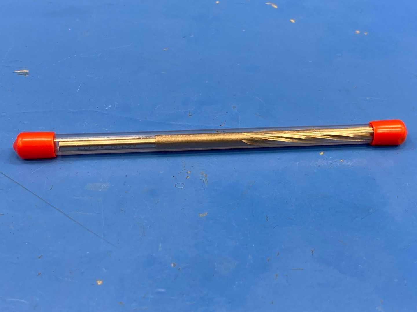 HSS Piloted Reamer .2480" x .294 x 5-1/2" Long, Spiral Flute USA, Appears Unused Machine Reamer