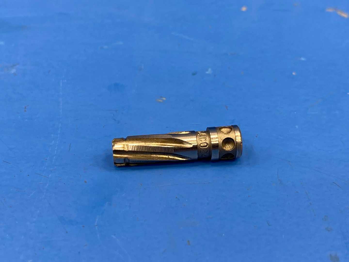 HSS Piloted Reamer .2662" x .2460 Pilot, Spiral Flute, Used Machine Reamer