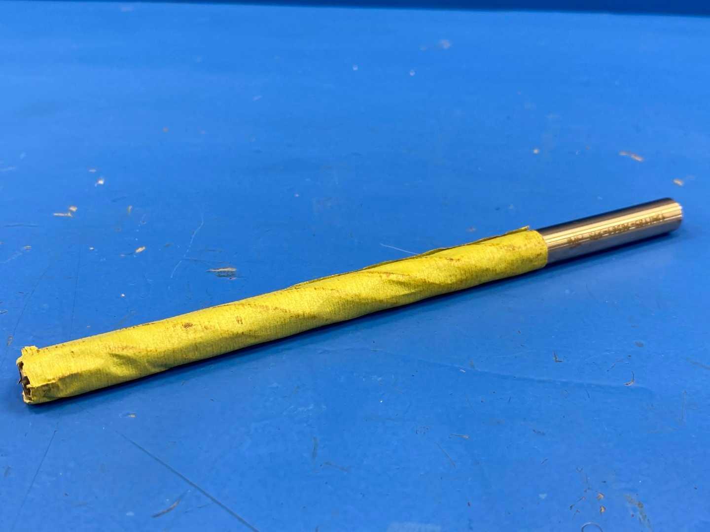 HSS Chucking Reamer .391" Straight Flute TiN Coated x 7" Long, Chicago 12M1-P35-401-REA