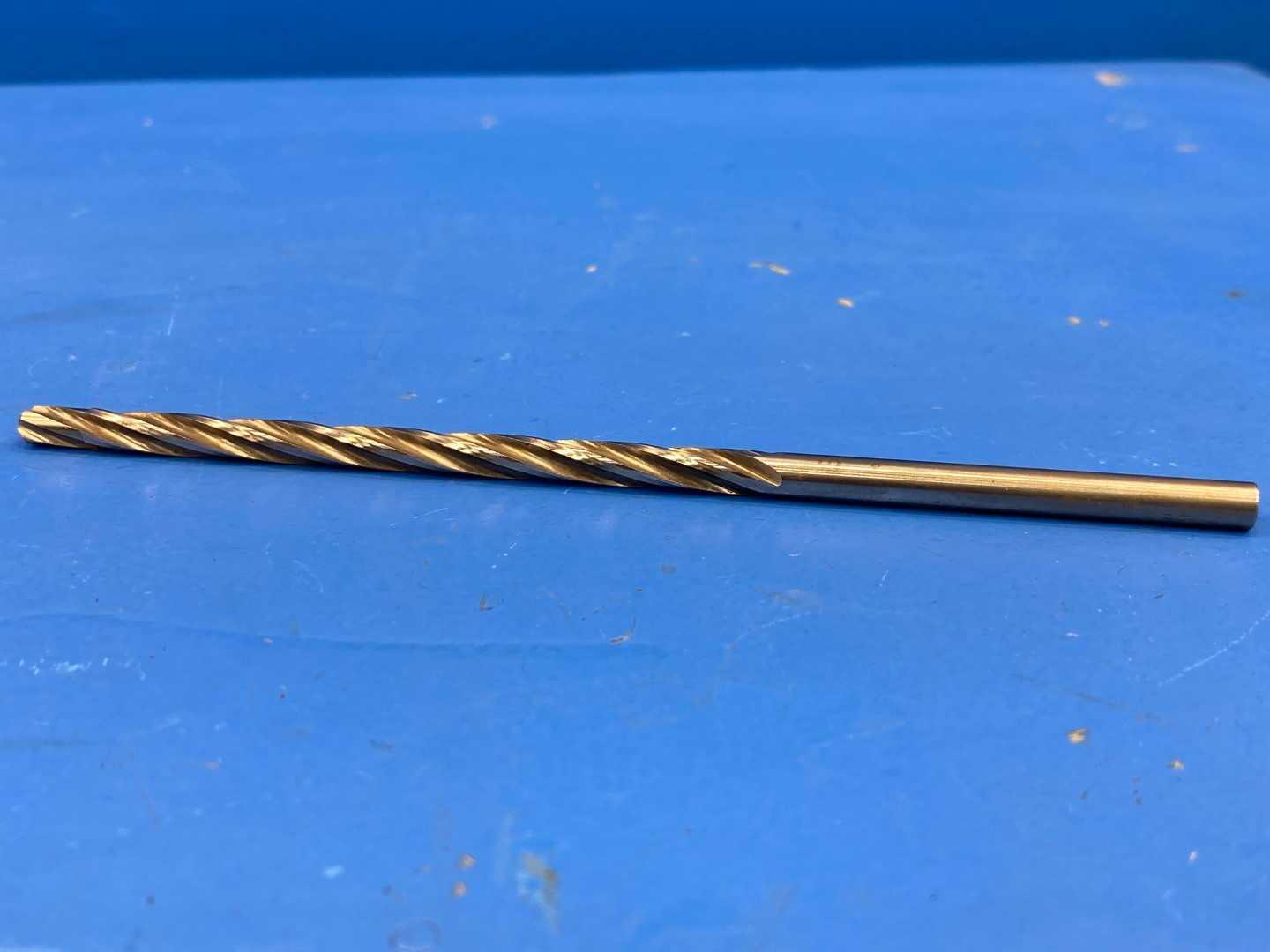 HSS Piloted Reamer .2147" x .1990 Pilot, Spiral Flute 6" Long, Used Machine Reamer