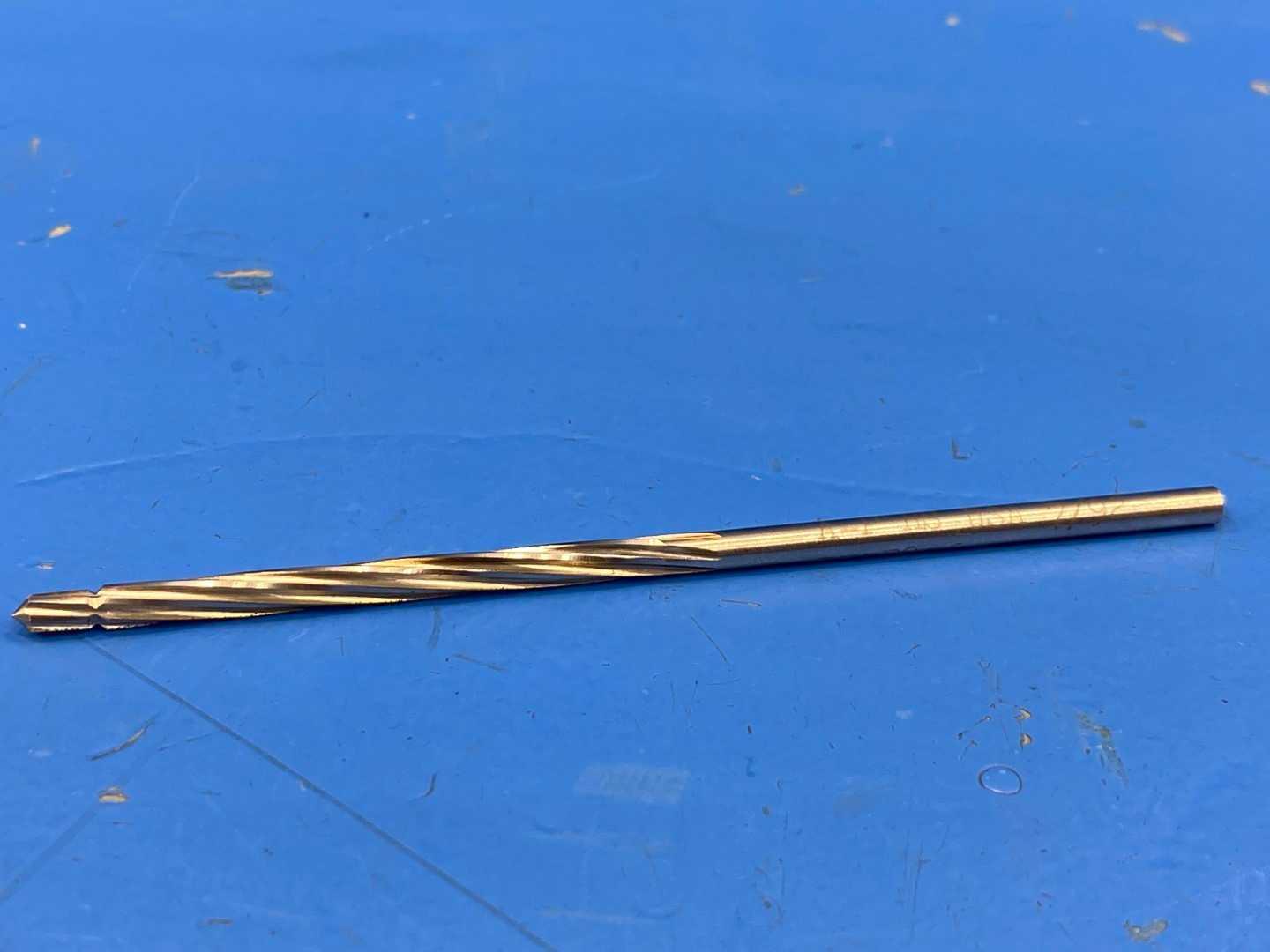 HSS Piloted Reamer .1595" x .1395 Pilot, Spiral Flute 4-1/2" Long, Morse USA