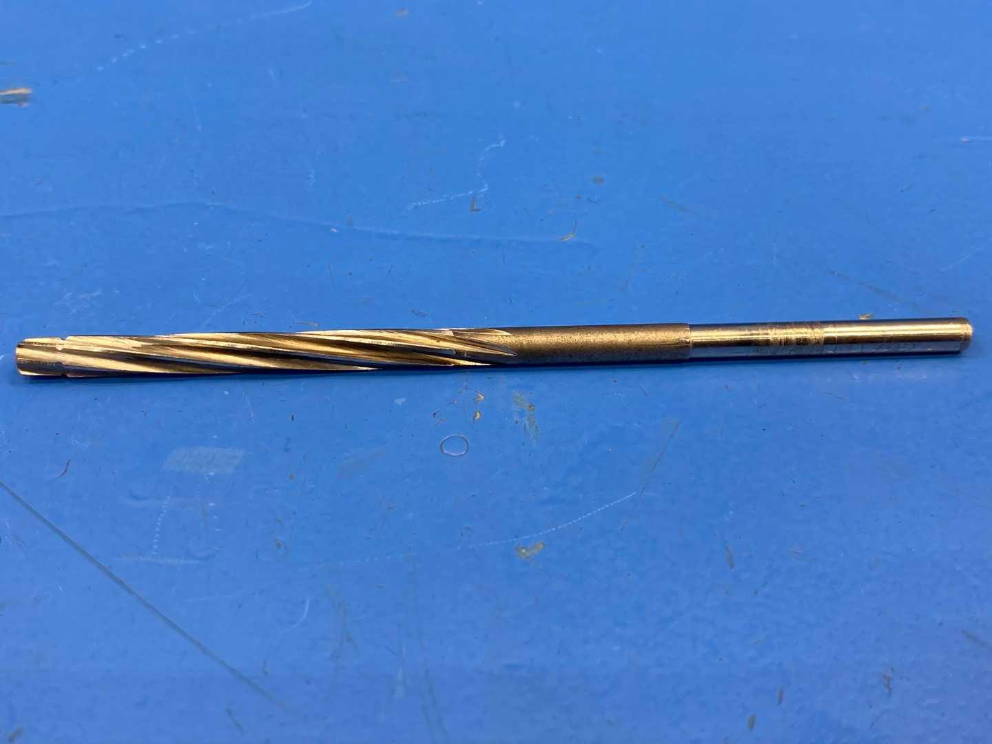 HSS Chucking Reamer 7/32" .2186 Diameter x 5" Long, Used Machine Reamer