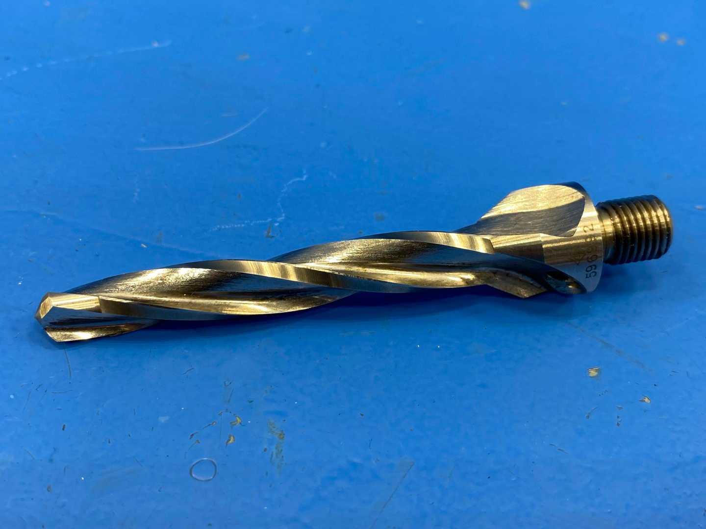 HSS Drill Reamer .4321" Threaded Shank w/ Coolant Hole, Aircraft Aerospace Tooling 4" Long, CO 2122 215C