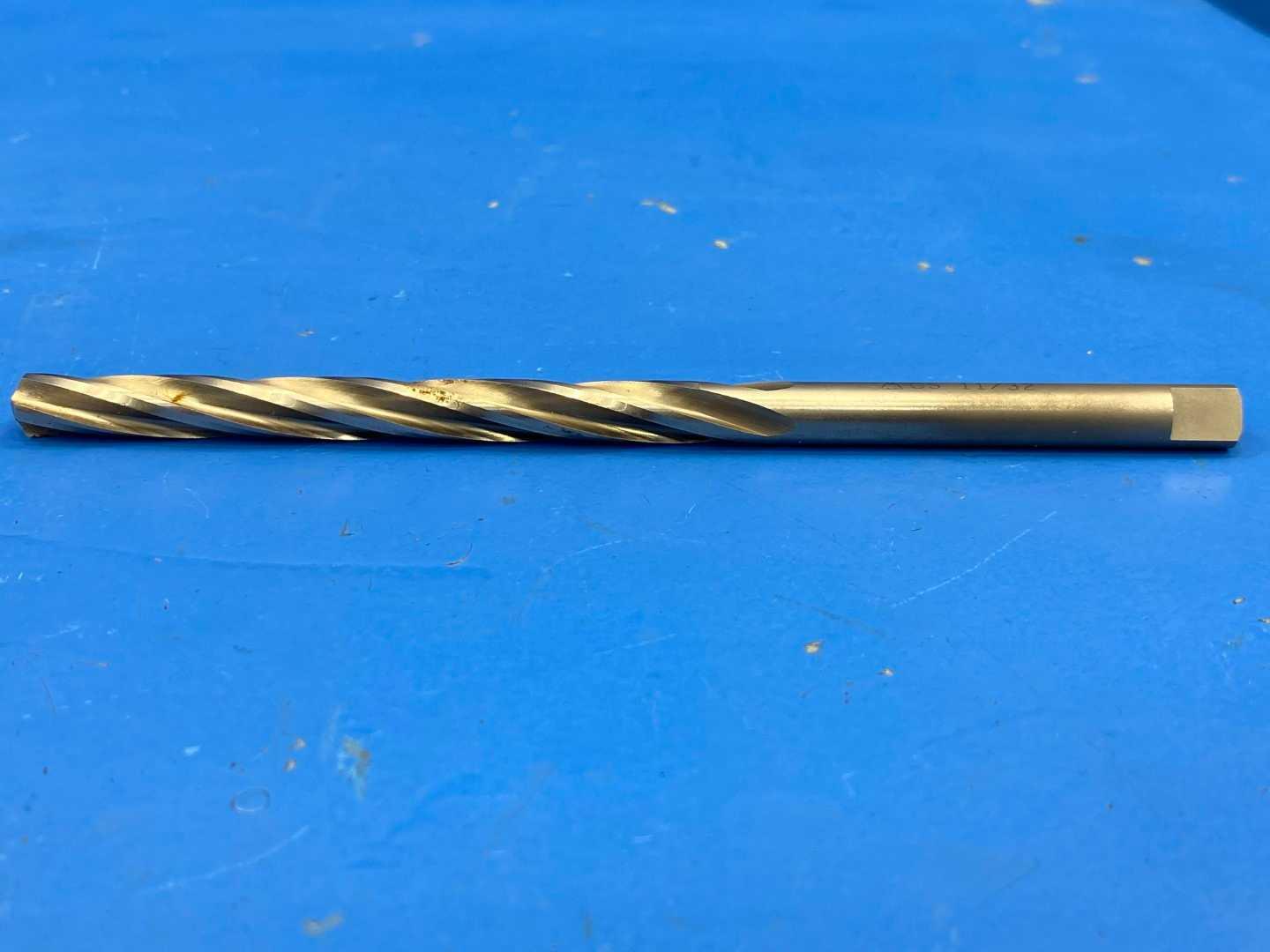 HSS Spiral Flute Chucking Reamer 11/32" .3438 Diameter x 6-1/2" Long, Mohawk CS