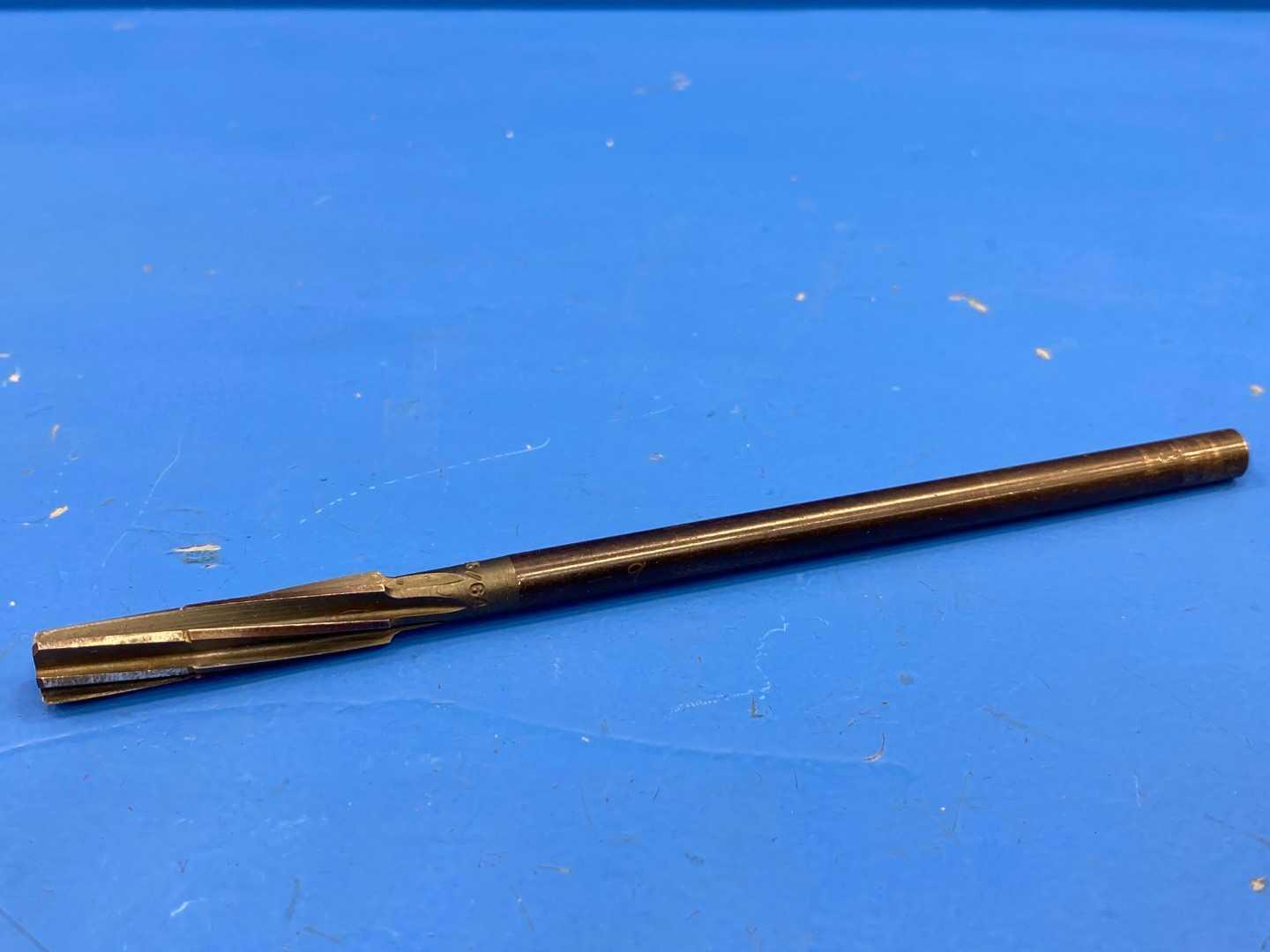 HSS Chucking Reamer 25/64" .3755 Straight Flute Black Oxide 7" Long, Machine Reamer