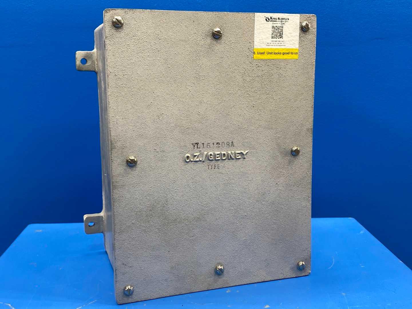 O-Z/Gedney YS161208 Aluminum Electrical Cabinet