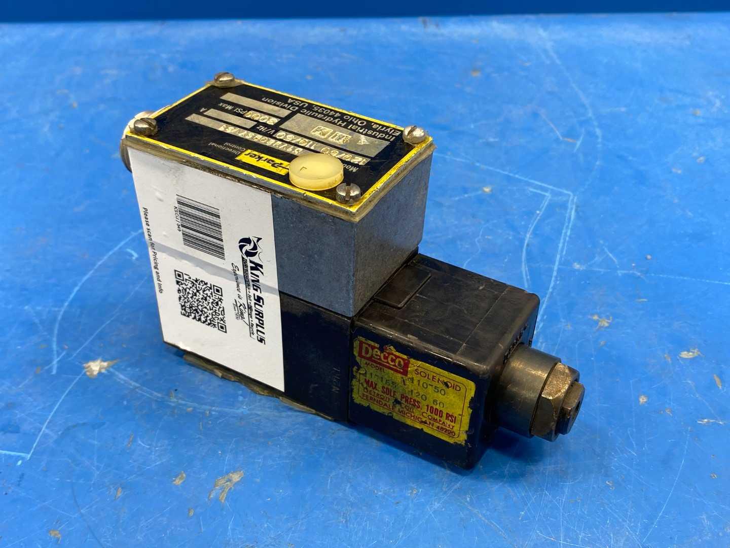 Parker D1VW20B5YV31 Directional Control 3000 PSI Max