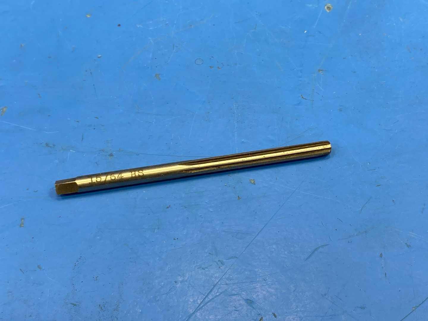 HSS Reamer 15/64" .2344 Diameter x 4" Long, Used Machine Reamer