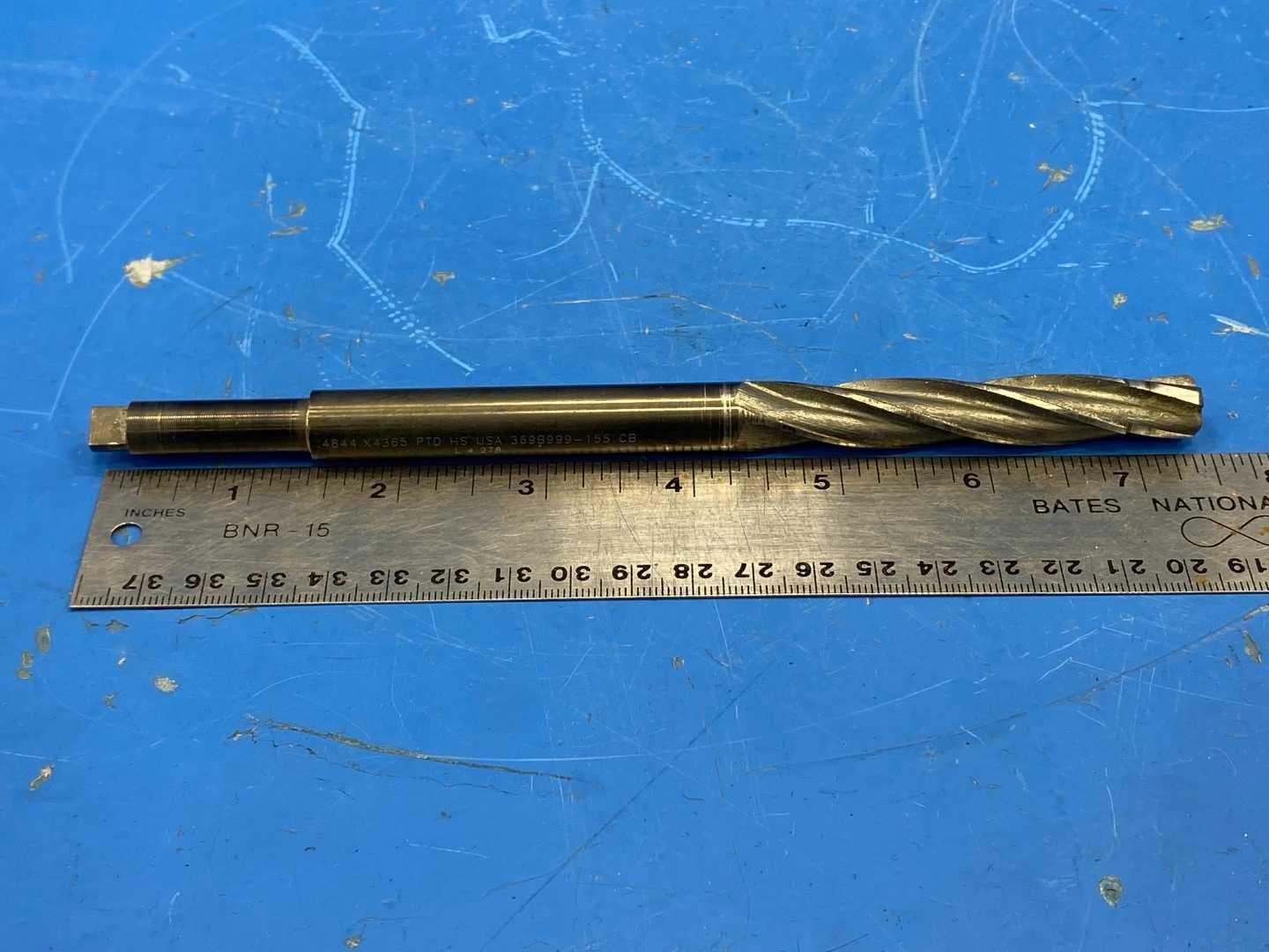 HSS Piloted Drill Reamer .4844" x .4365 Pilot x 7-1/2" Long, TiN Coated Aircraft Tooling, Precision Twist Drill 369B999-155CB