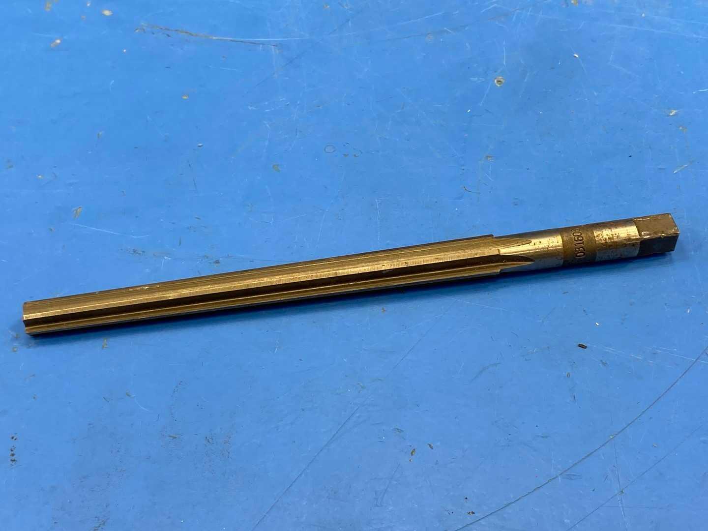 HSS Chucking Reamer .3800" Straight Flute x 7-1/4" Long, Cleveland No.8, Used