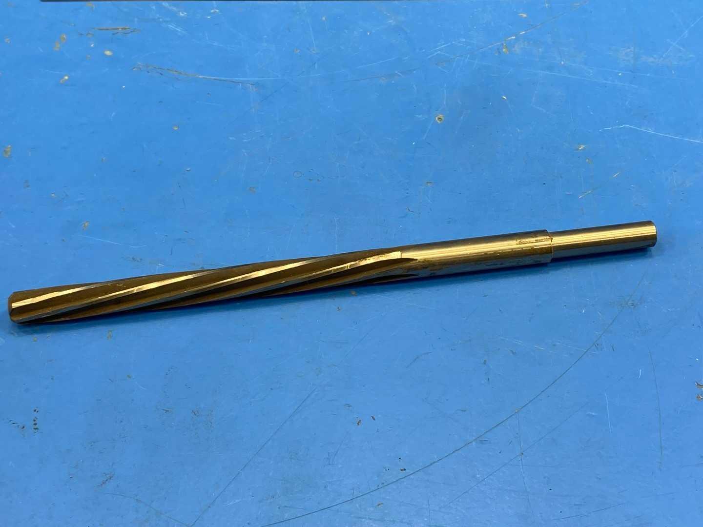 HSS Piloted Reamer 15/32" .4688 x .4530 Pilot, Spiral Flute, Cleveland, Appears Unused