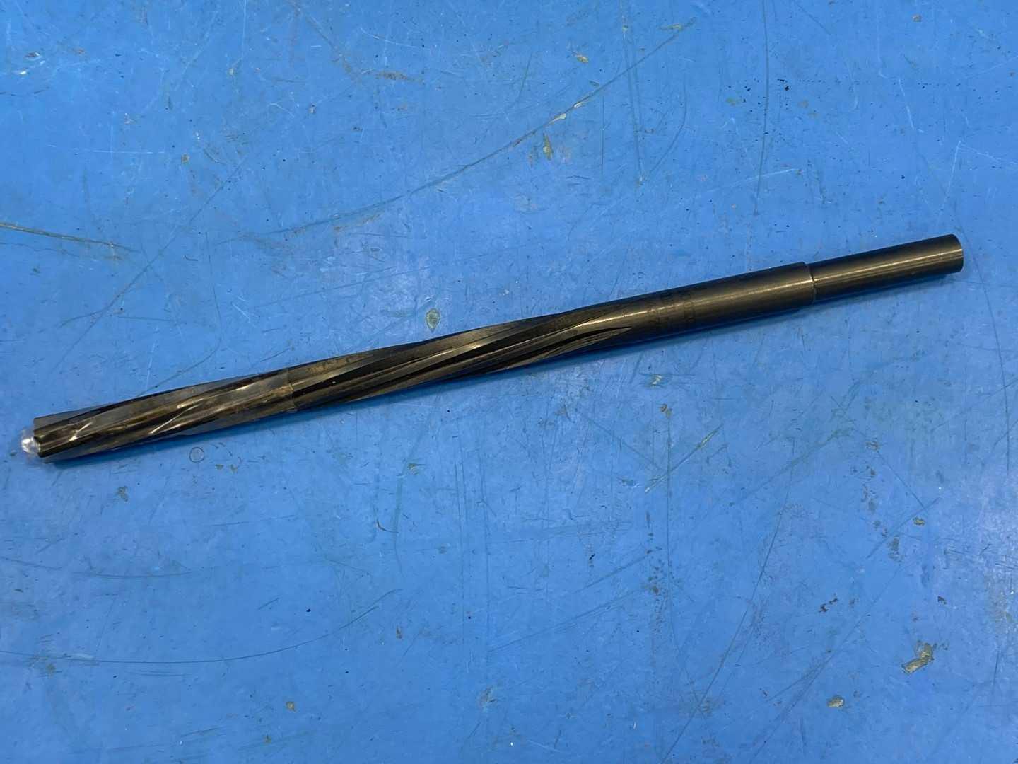 HSS Chucking Reamer 7/16" .4375 Straight Flute Black Oxide x 7" Long USA, Appears Unused