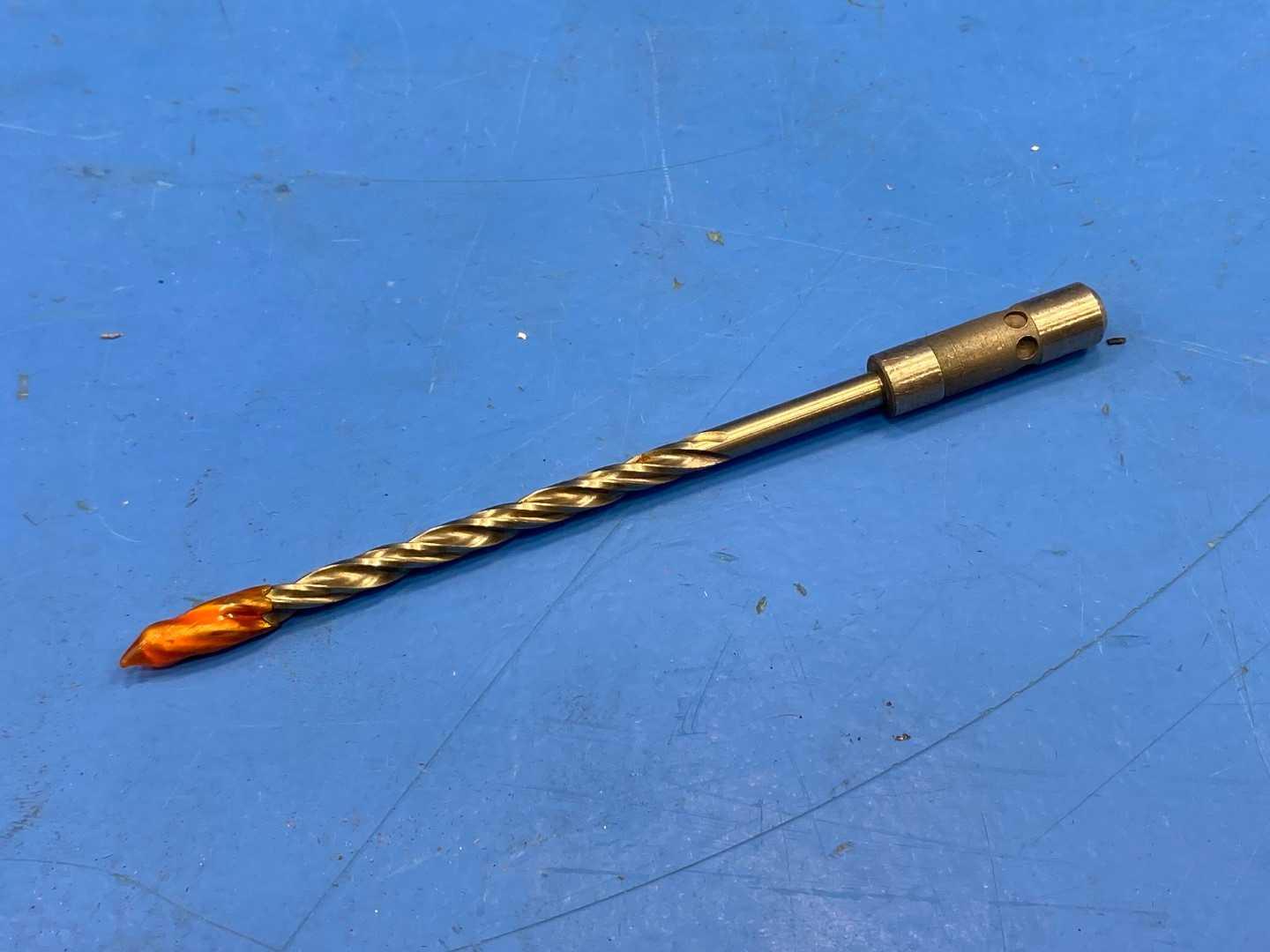 HSS Piloted Drill Reamer .1615" w/ Coolant Holes, Spiral Flute x 4-1/2" Long, Guhring, Used