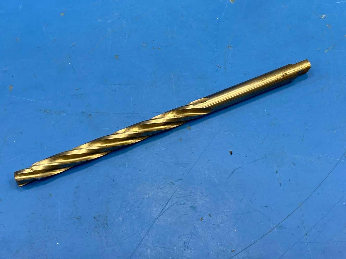 HSS Piloted Reamer 5/16" .3125 x .375 Pilot, Spiral Flute x 6" Long, TiN Coated