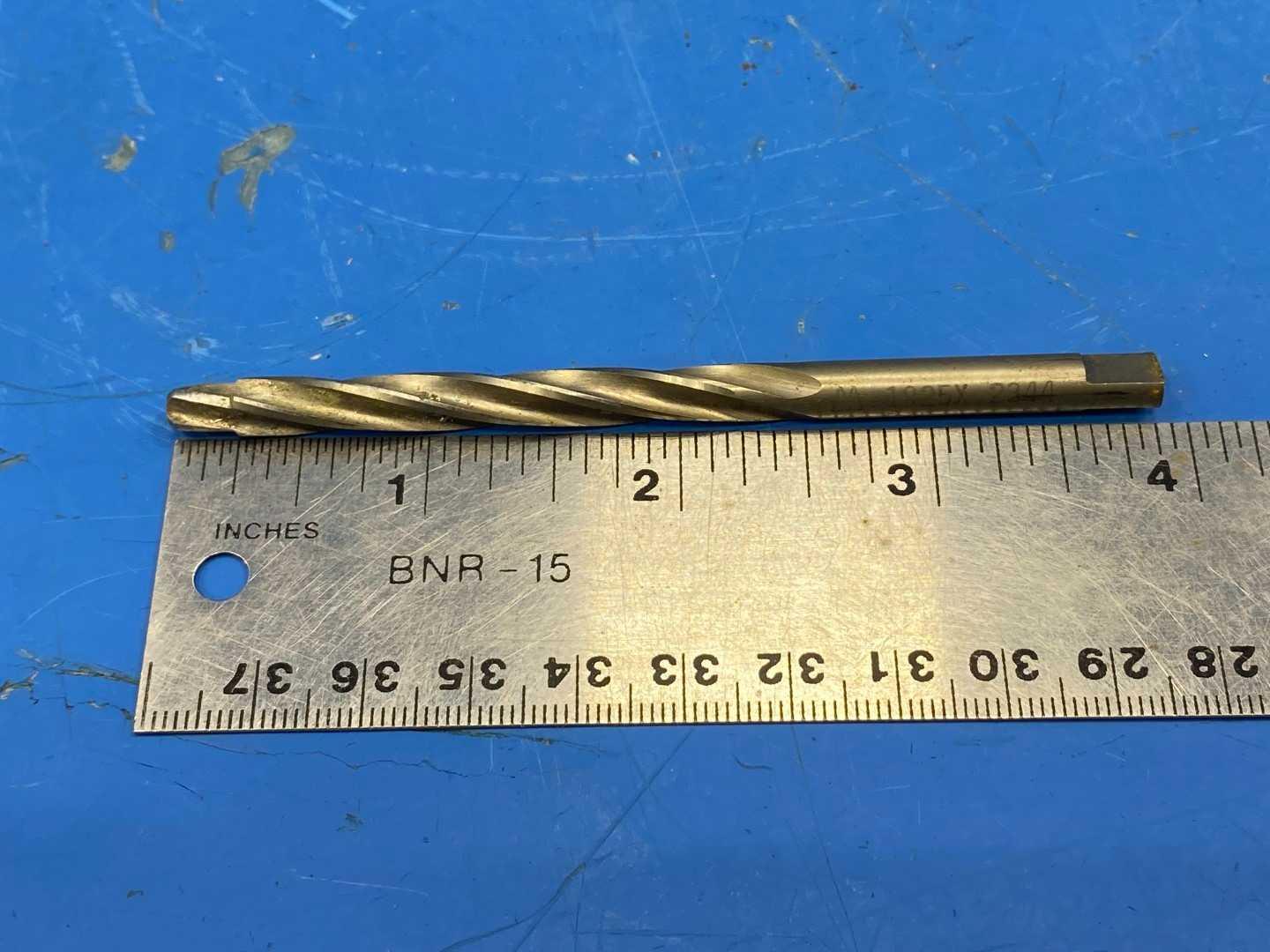 HSS Piloted Reamer .1925" x .2344, TiN Coated, Appears Unused Machine Reamer
