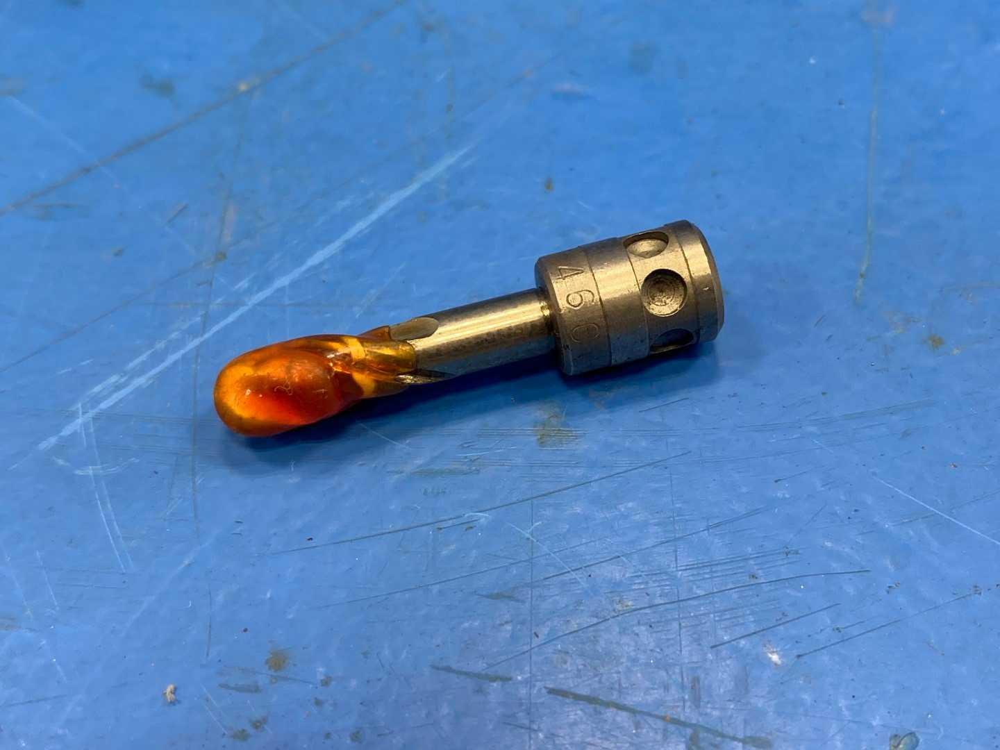 HSS Adjustable Reamer .1610" w/ Set Screws, TiN Coated x 1-1/8" Body, Used Expansion Reamer