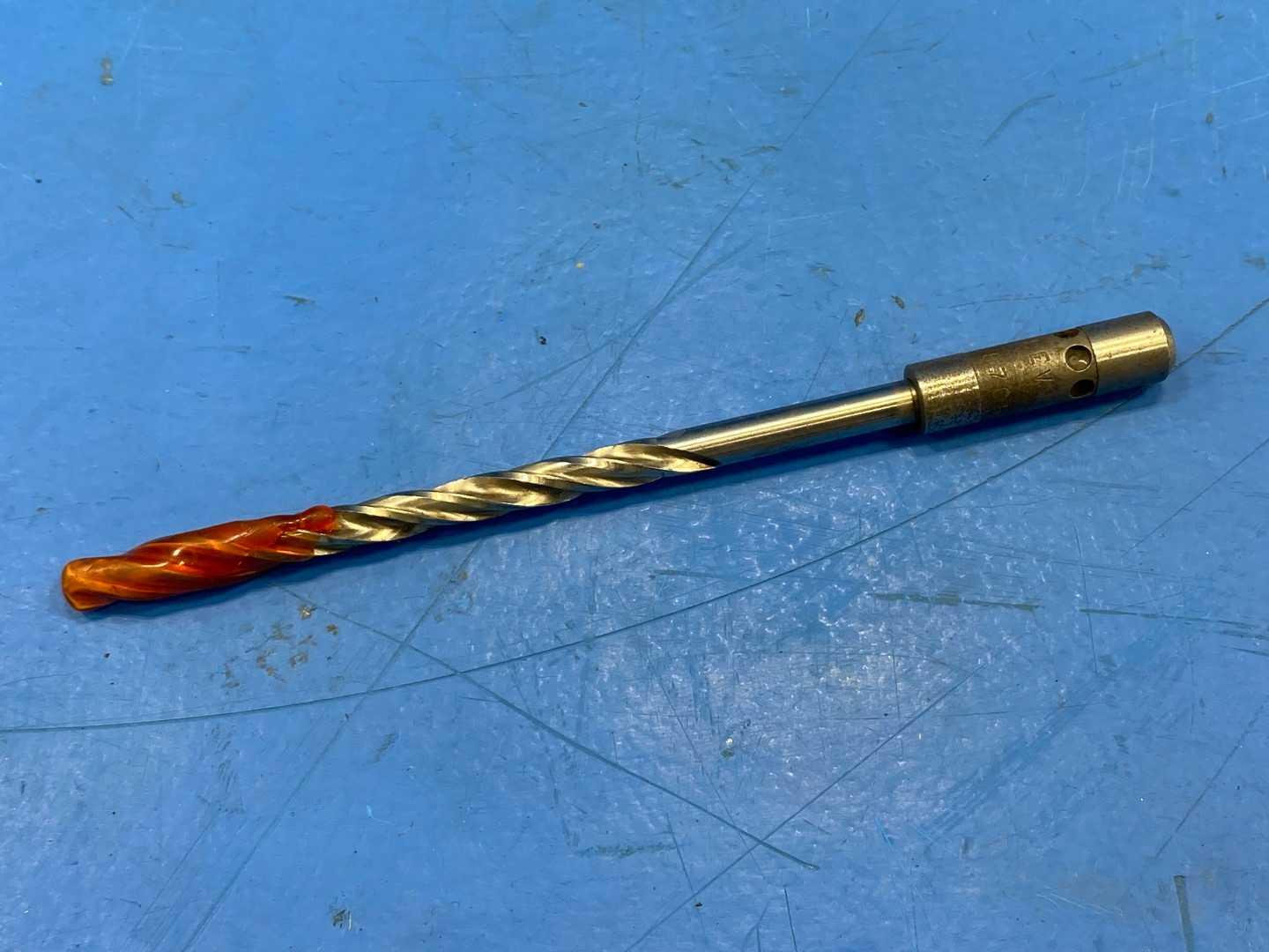 HSS Spiral Flute Chucking Reamer 3/16" .1875 TiN Coated x 4-1/2" Flute, Cleveland B17A, Appears Unused