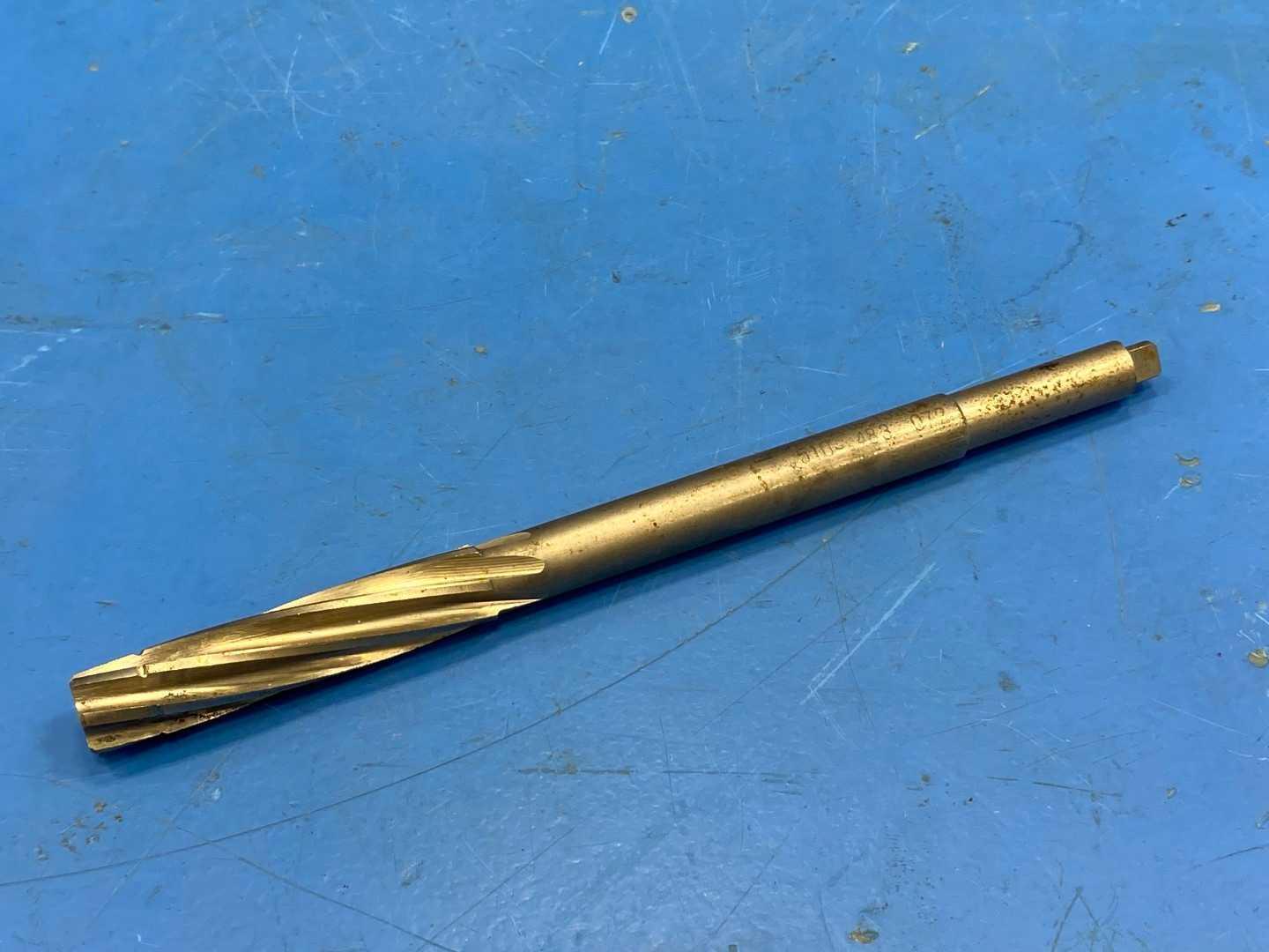 HSS Spiral Flute Chucking Reamer .510" Diameter x 7" Long, Appears Unused