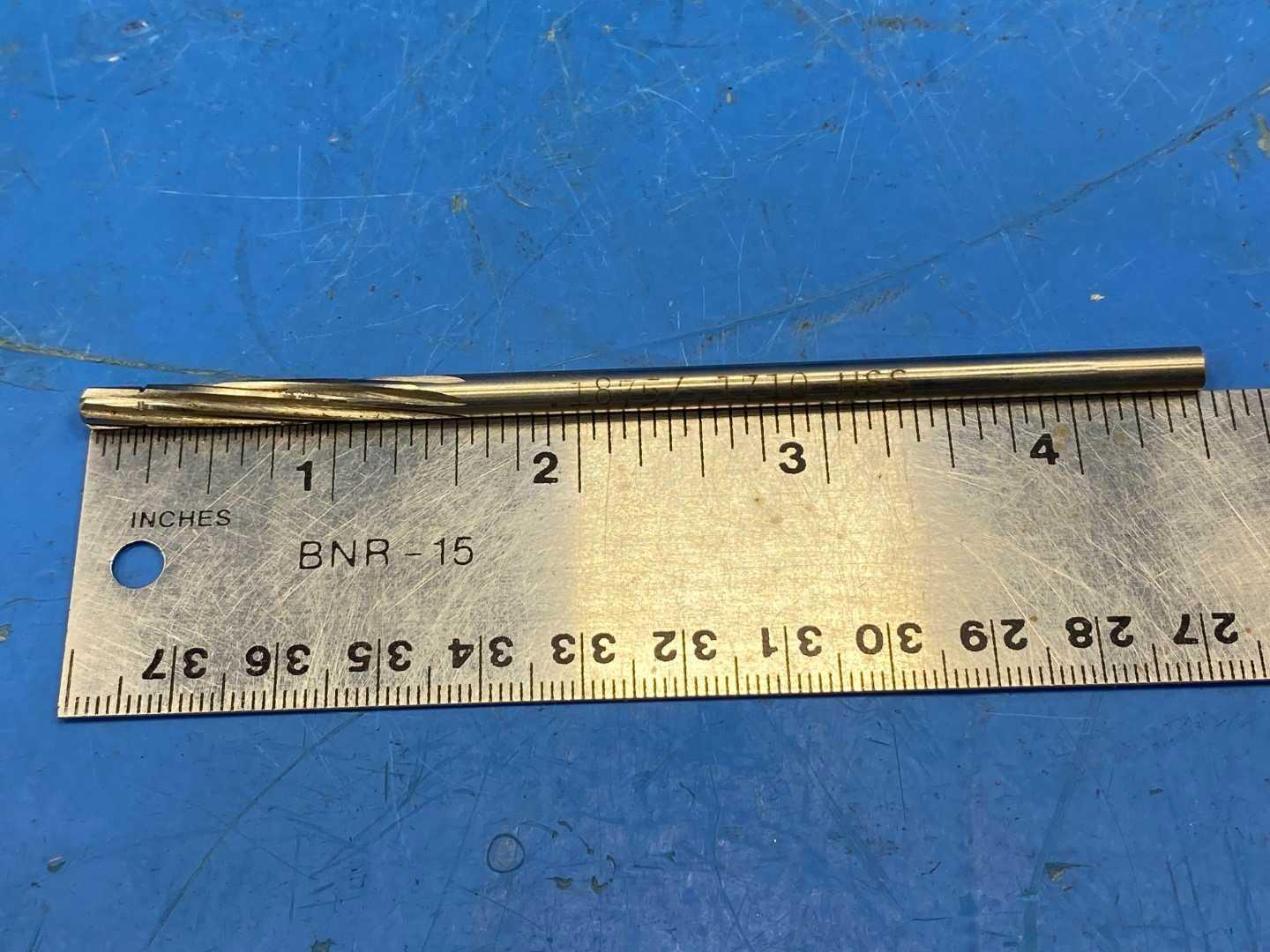 HSS Piloted Reamer 3/16" .1875 x .1710 Pilot, Used, L&I #535