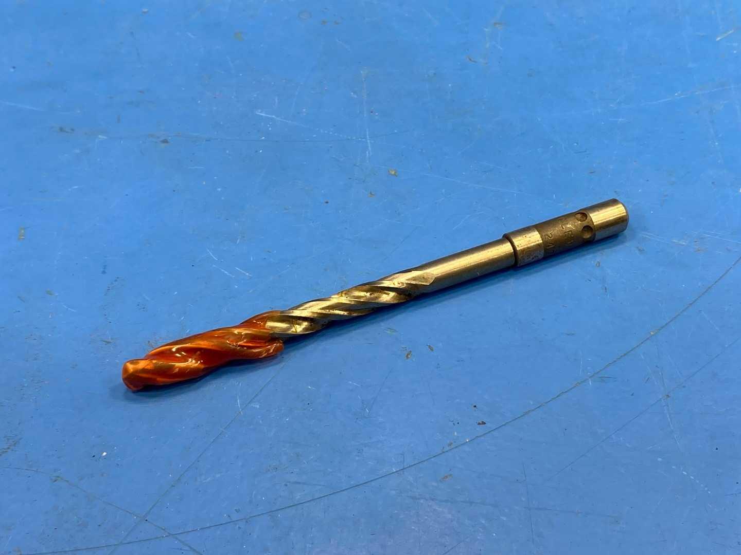 HSS Drill Reamer .2450" w/ Coolant Holes, TiN Coated Spiral Flute x 4-3/8" Long, Aircraft Tooling