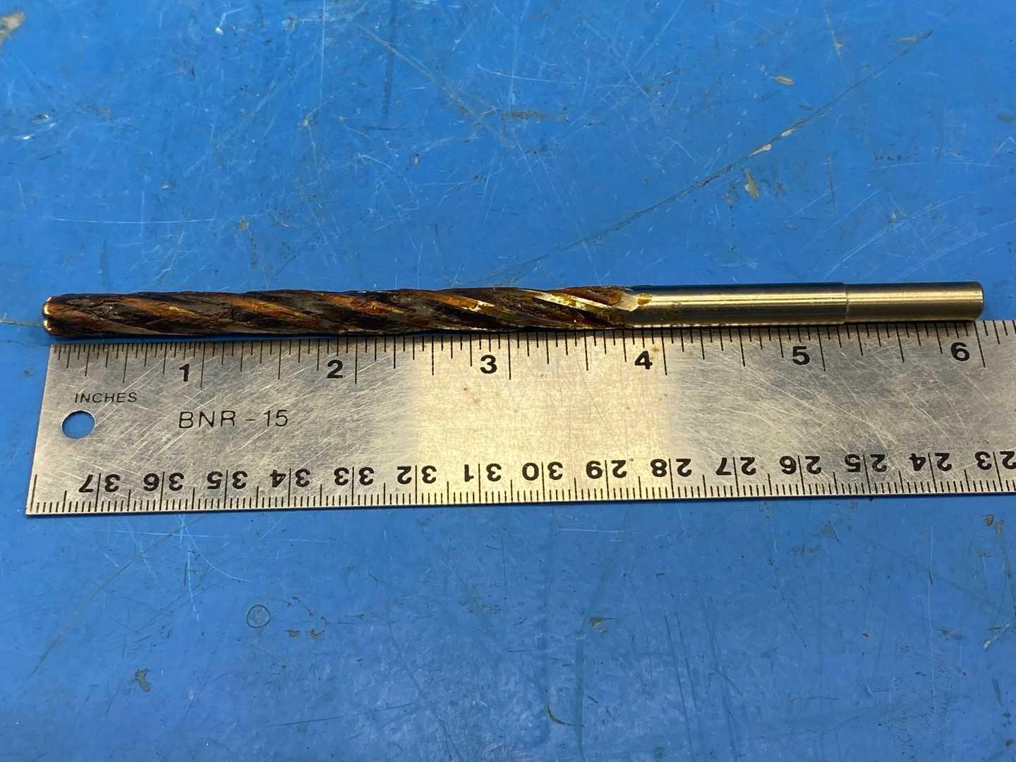 HSS Spiral Flute Reamer .2772" Diameter, Used Machine Reamer