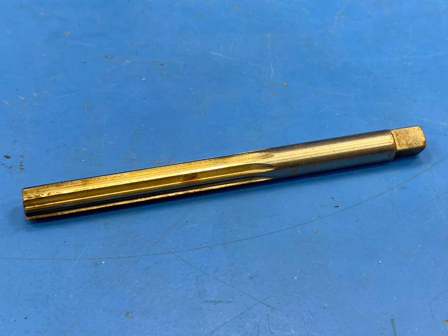 HSS Hand Reamer 15/32" .4688 Spiral Flute Square Shank x 5-3/4" Long, Cleveland