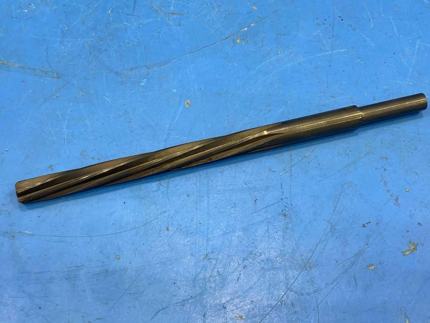 HSS Piloted Chucking Reamer 1/2" .5000 x .4840 Pilot, Spiral Flute Black Oxide 8-3/4" Long