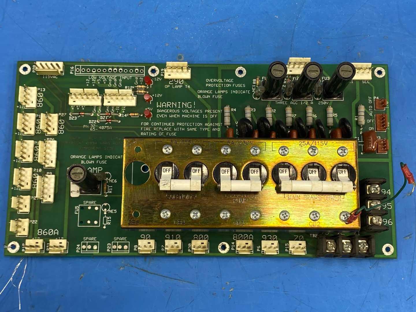 Haas REV D AA3-B0-24-625-181-C Power Supply Board