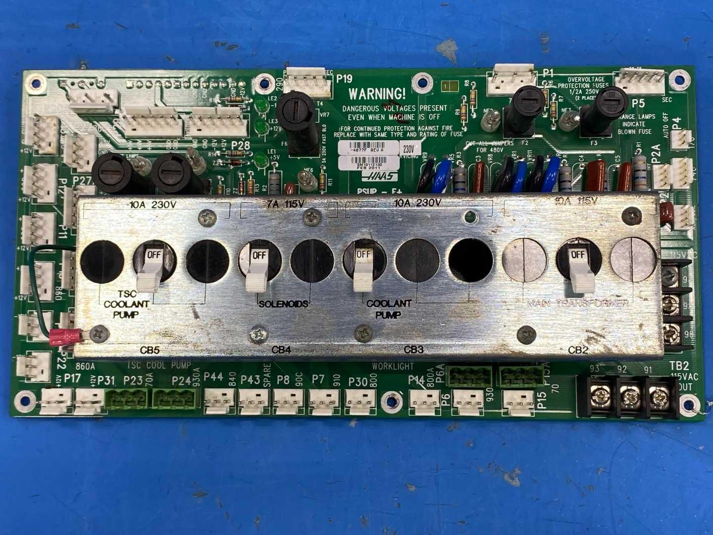 Haas REV D AA3-B0-24-625-181-C Power Card -4077F A 230V Carling Tech AB3-X0-08-648-181-C
