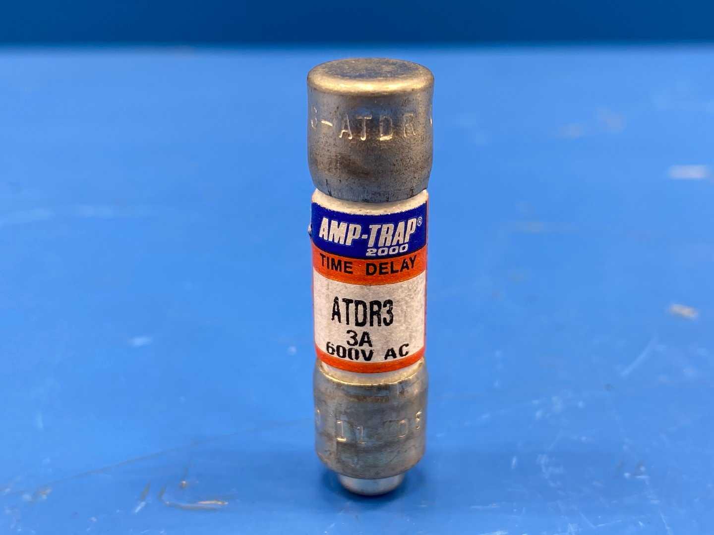 3 Amp Class CC Time Delay Fuse 600V Mersen Amp-Trap 2000 ATDR-3