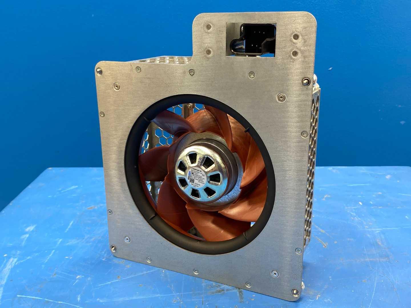 ebm-papst R3G200-BI21-06 RadiCal EC Centrifugal Fan, Custom Metal Housing Assembly, 230V 1.3A 1PH 3750RPM VSD Integrated