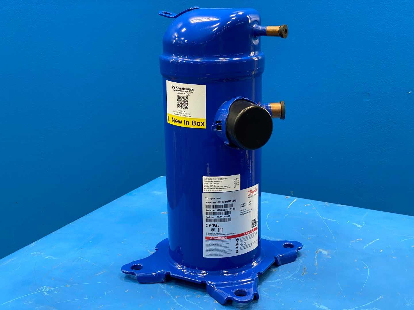 Danfoss Scroll Compressor 3.3 Ton 40,000 BTU HRH040U2LP6 208-230V 3 Phase R410A