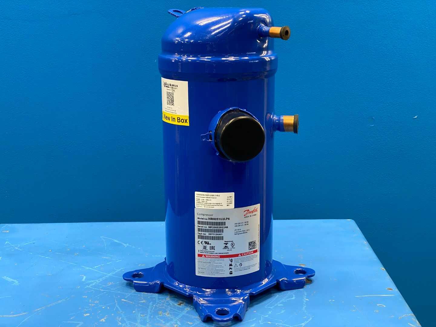 Danfoss HRH051U2LP6 Scroll Compressor 4.25 Ton 51,000 BTU HRH051U2LP6 208-230V 3 Phase