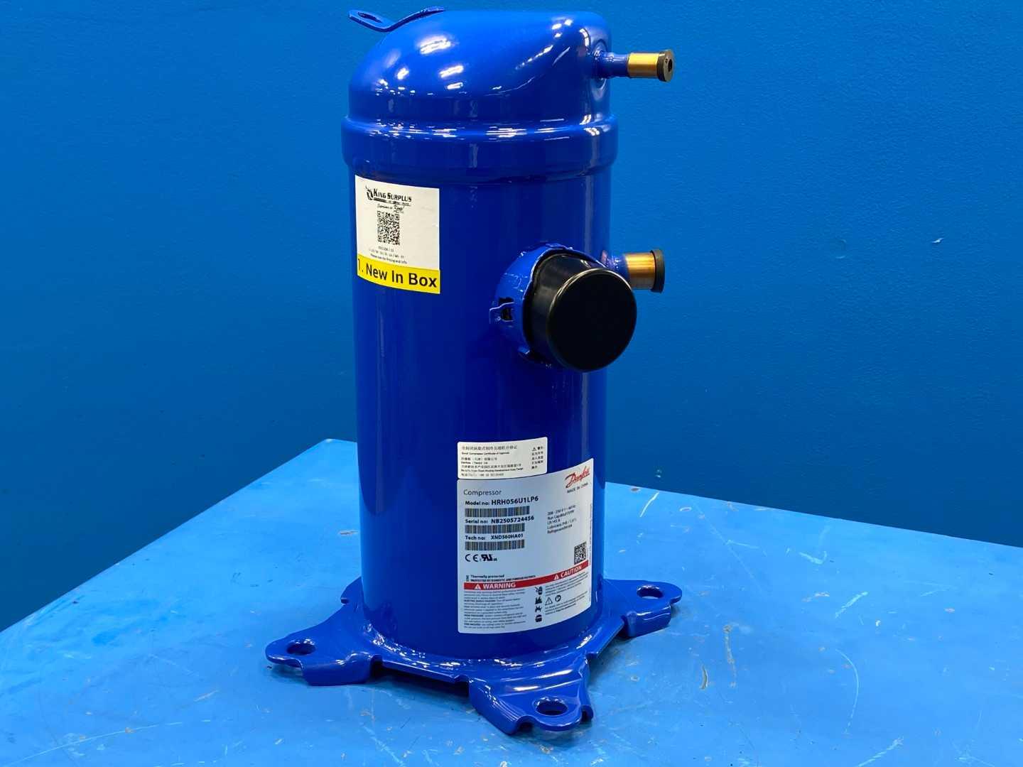 Danfoss Scroll Compressor 4.7 Ton 56,000 BTU HRH056U1LP6 208-230V 1 Phase R410A