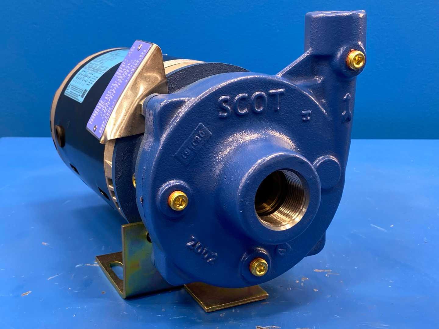 WEG 00156OS3EJPR56J-S 1 1/2 HP 208-230/460V 3460 RPM 3PH 60Hz 56J Motor w/ 128 SF Scot Pump