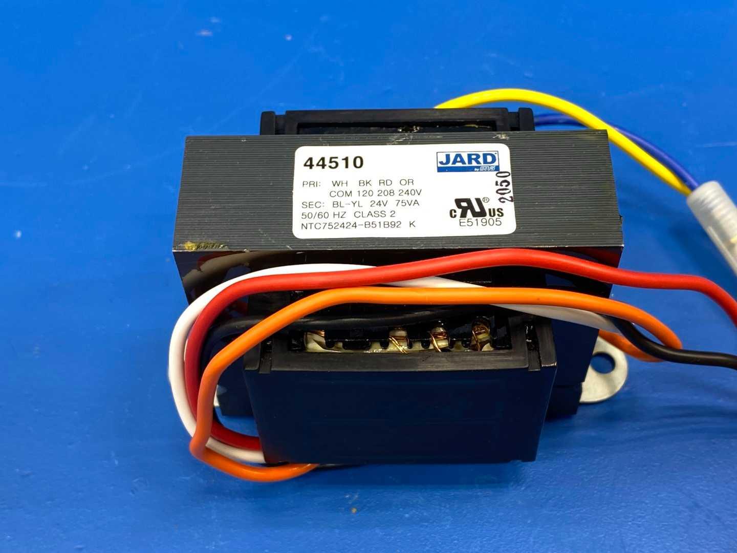 120/208/240V 75 VA Single-Phase Class 2 Control Transformer Mars Jard 44510 (7531F)