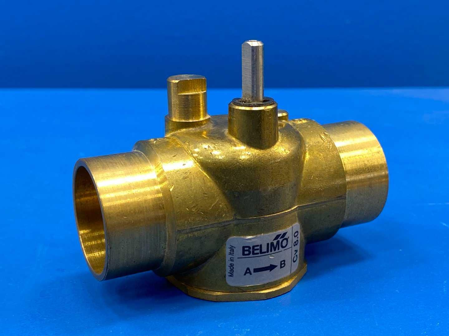 Belimo ZONE225S-80 2-Way 1" Zone Valve Cv 8 Sweat End Fitting Stainless Steel Trim