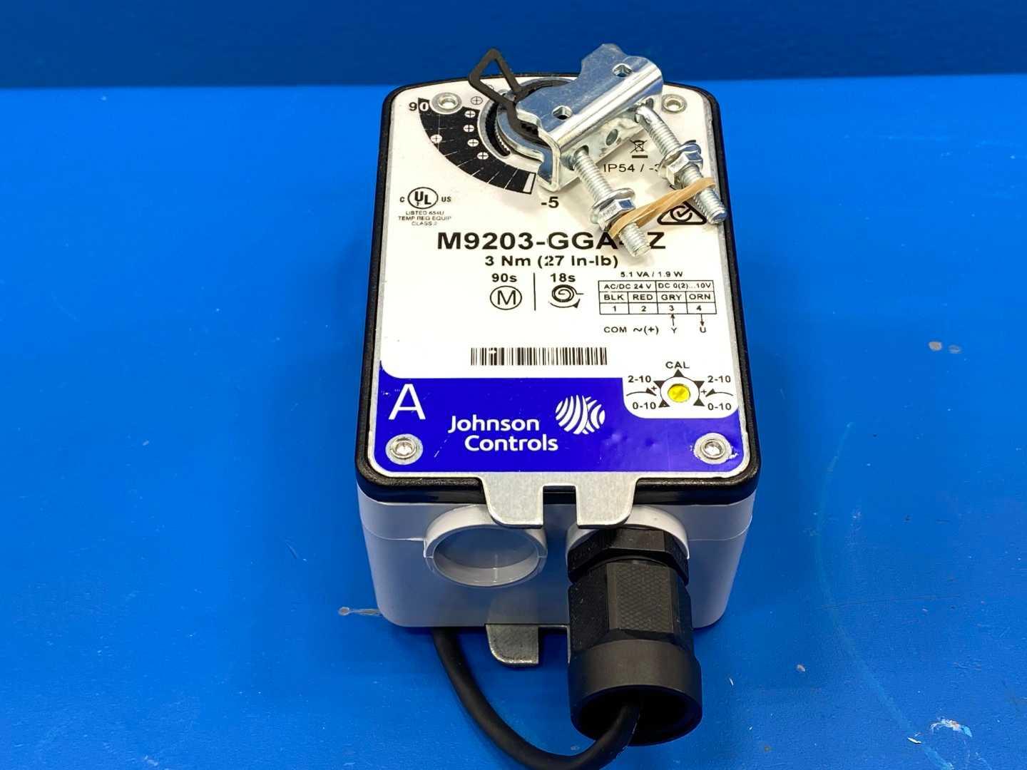 Johnson Controls M9203-GGA-2Z Electric Spring Return Actuator 24VAC/VDC 3 Nm/27 in-lbs