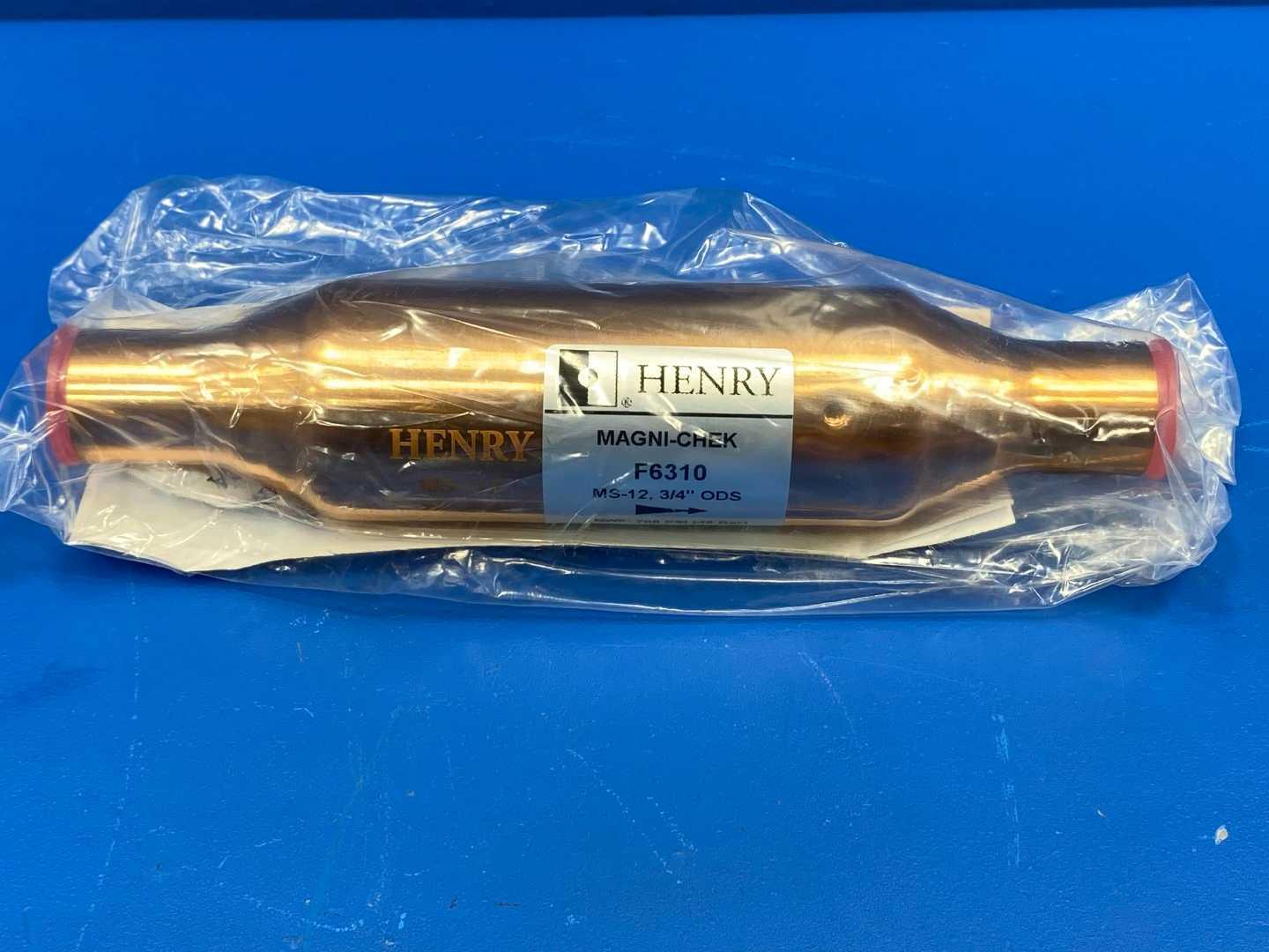 Refrigerant Check Valve 3/4" ODS Sweat Copper HVAC R410A - Henry F6310 Magni-Chek MS-12 800 PSI