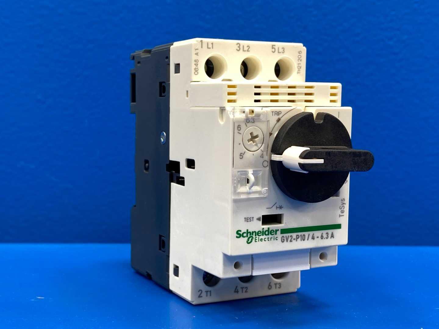 Schneider Electric GV2P10 4-6.3 Amp Motor Circuit Breaker TeSys